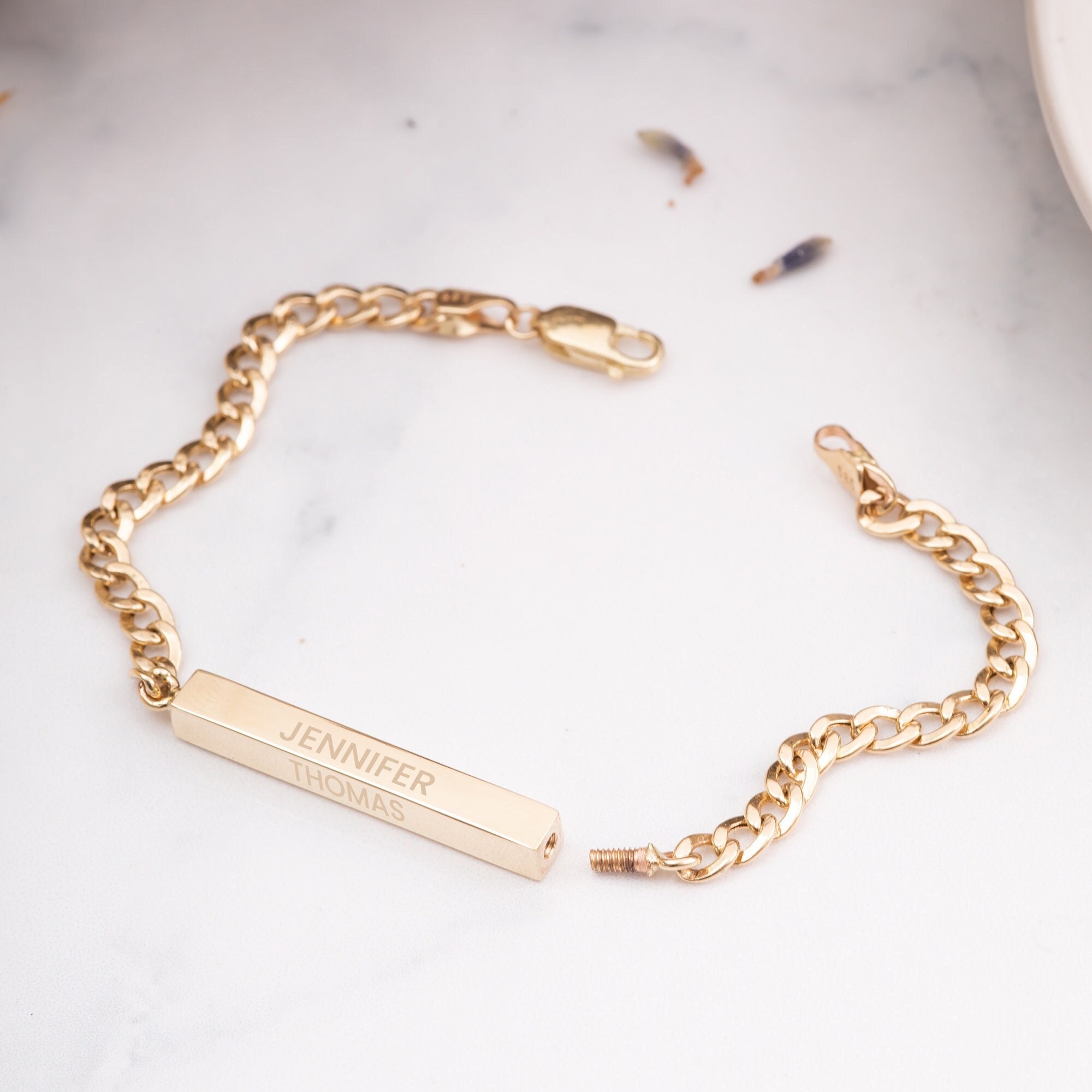 MIRAH T-BAR ID CHAIN BRACELET
