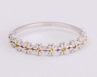 daisy♡14kgf Dazzling 0.28ct Diamond Flower Ring in 14k Gold – New Age