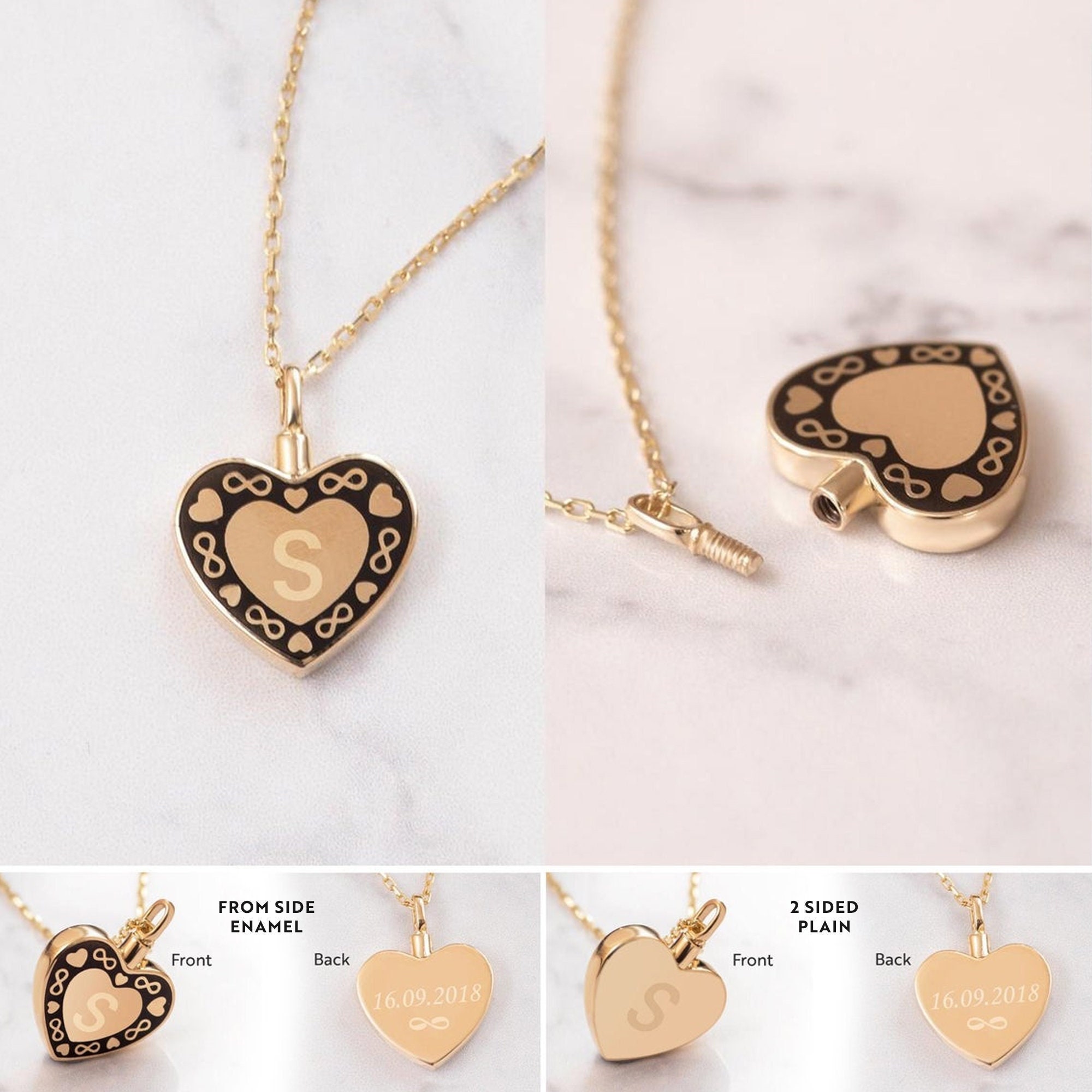 Collana con impronta di zampa per urne per ceneri di animali domestici, per donne e uomini, gioielli per la cremazione per ceneri, collana per urne, gioielli commemorazione, ciondolo per ceneri