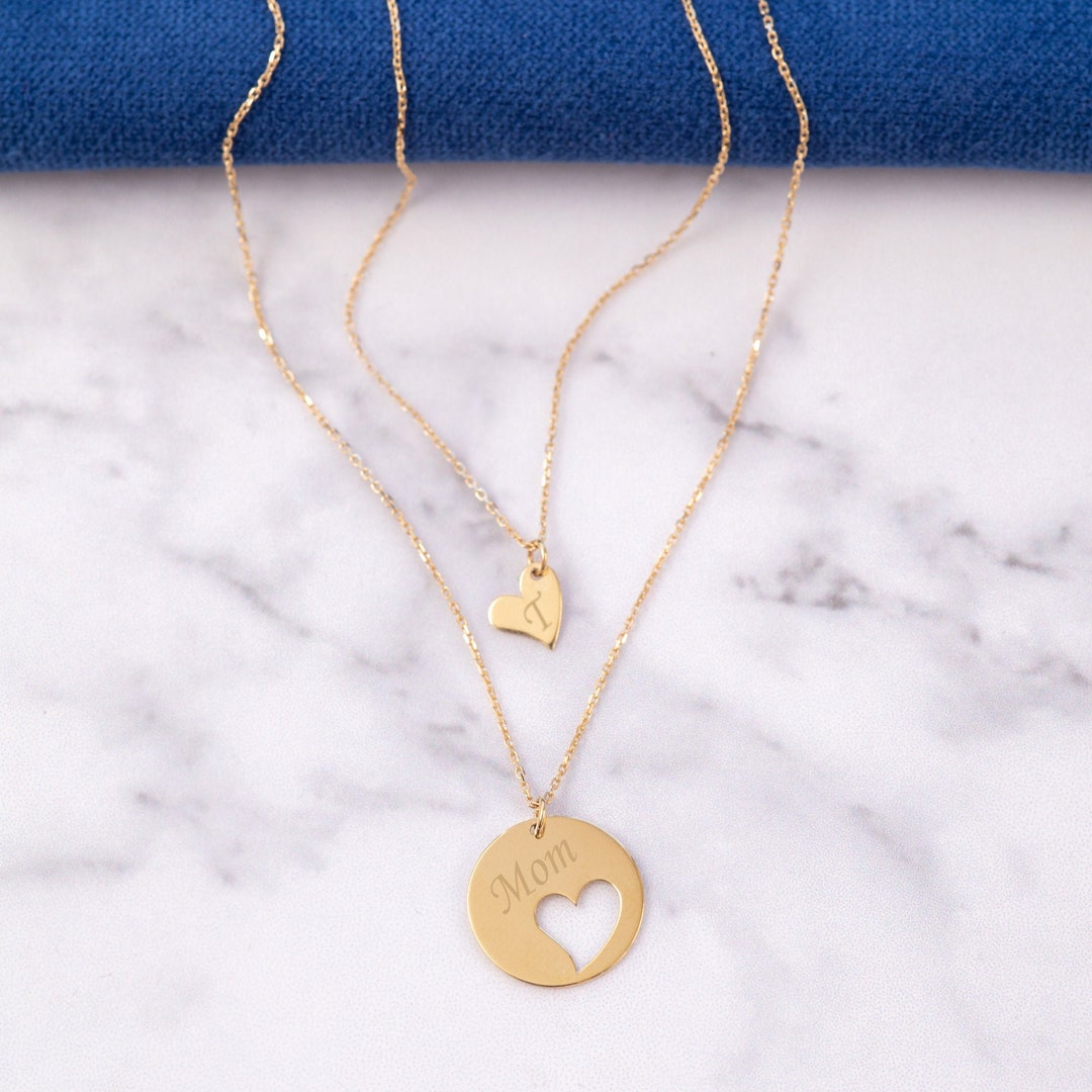 Gold Heart Initial Gold Moon Necklace Set For Women And Teen Girls Trendy  Designer Diamond Jewelry For Couples, Weddings, Parties, And Gifts From  Premiumjewelrystore, $19.54