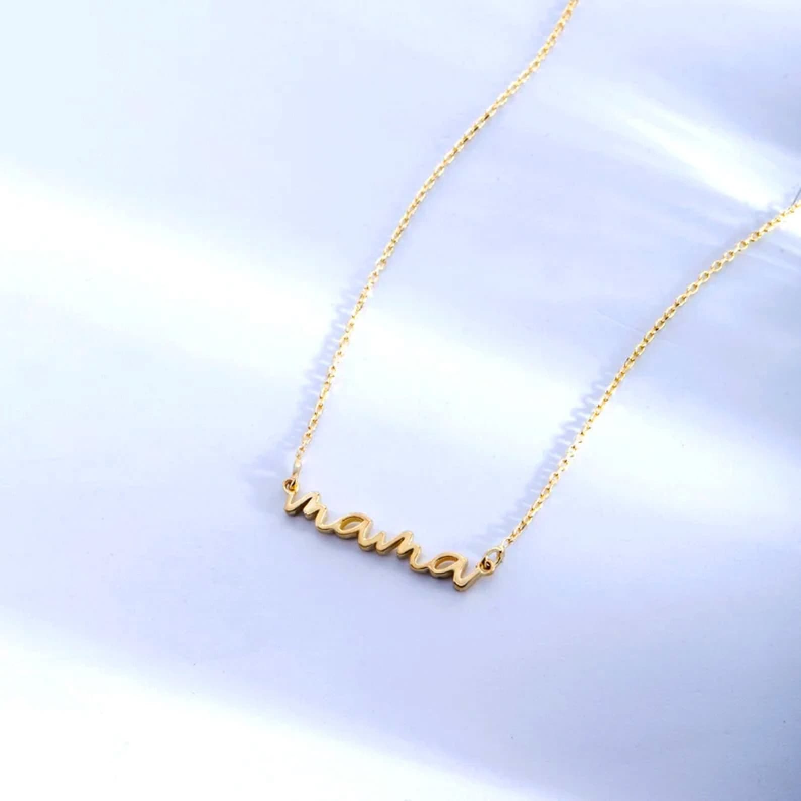 Real gold mama necklace Clearance