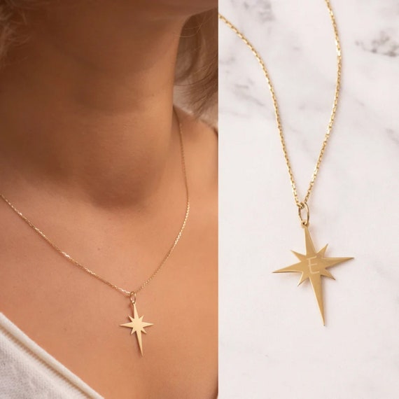 Silver Nautical Star Necklace - North Star Necklace - Sailor's Symbol Charm  | eBay