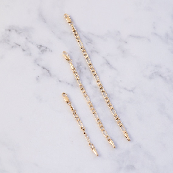 Figaro Chain Extender Real Gold 