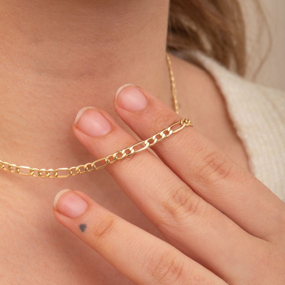 Collana In Oro Giallo 18 Kt 750 Maglia Forzatina Poligonale -290/VV - Foto 8