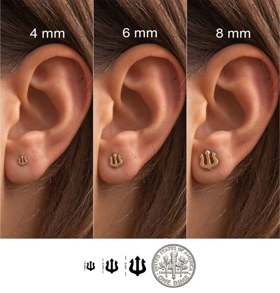 Trident ear deals piercing jewelry