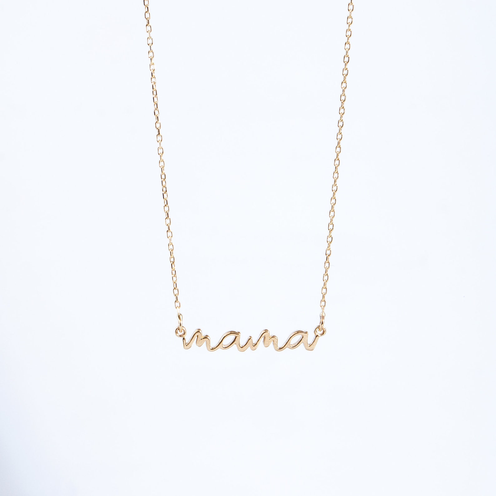 Real gold mama necklace Clearance
