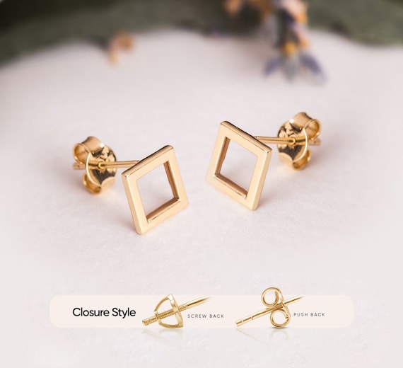 Buy Pearl Earrings Square Shape Clip Ons Mabe Pearl Accents Online in India  - Etsy
