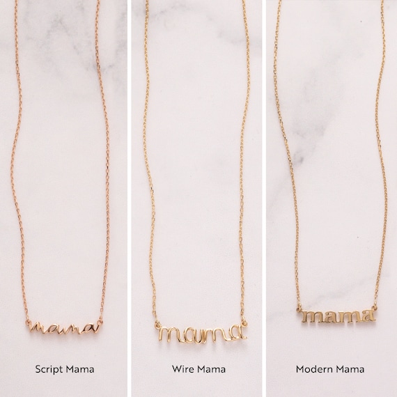Modern Mom Monogram Name Script Black White Locket Necklace