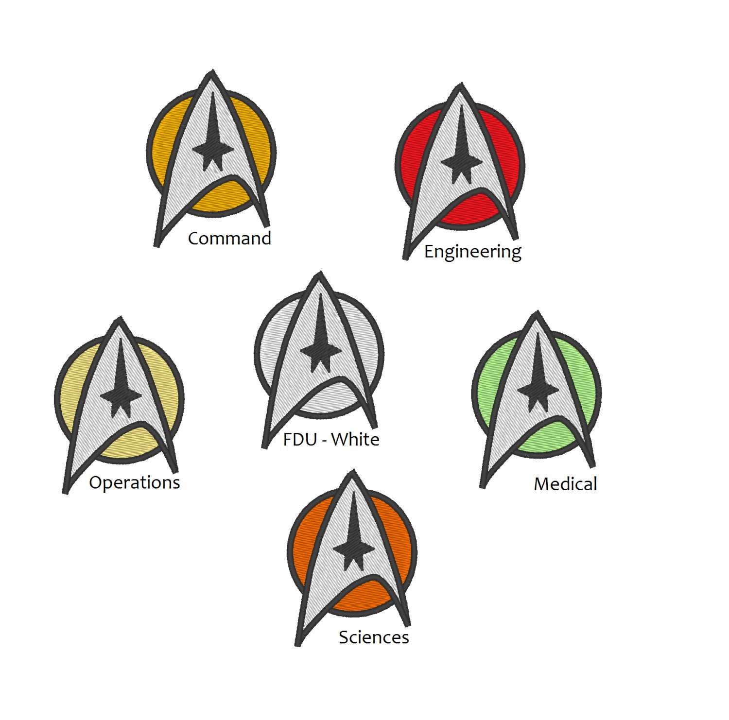 Star Trek The Motion Picture Rank Insignias
