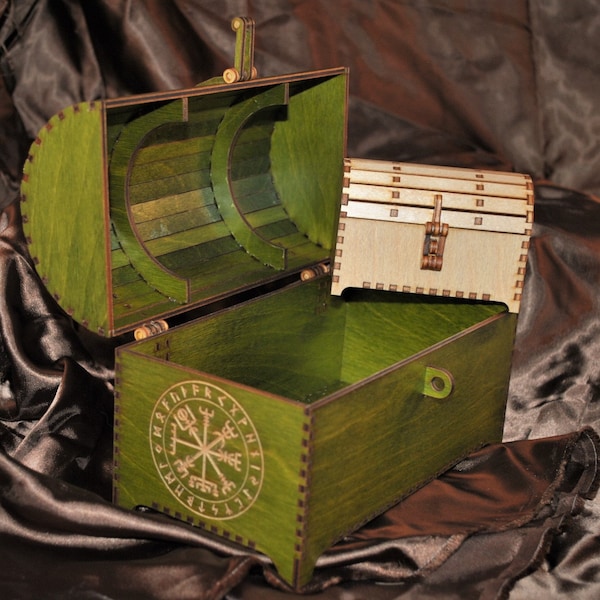 Wood Treasure Chest Etsy