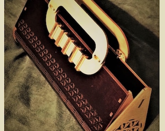 Womens Wooden Clutch Purse