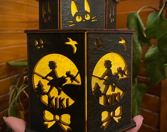 Kiki's Delivery Service Inspired Silhouette Lantern