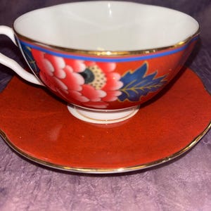 Paeonia Blush von Wedgwood Teetasse Untertasse 2 Stück Set