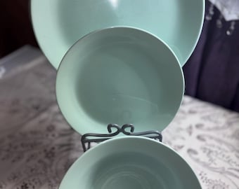 Vintage Discountiued IKEA  Fargrik 10866 Sea Foam Green Soup/Cereal Bowls/Dinner Plates/Lunch Salad Plates Choice