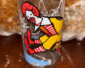 Ronald McDonald-drinkglas: vintage McDonald&#39;s 1977