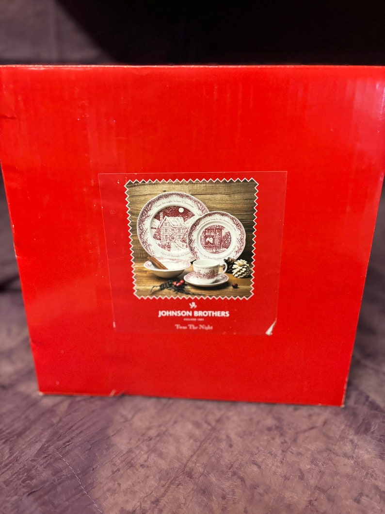 Twas Night Before Christmas Johnson Brothers 5piece Place Setting - Etsy