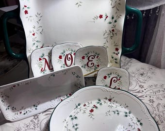 Vintage Retro Pfaltzgraff Winterberry Holiday Decor   Plates bowls serving platters replacement chooce