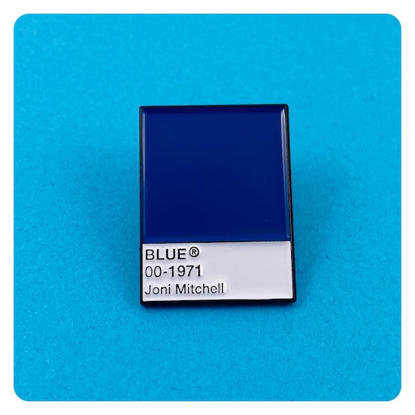 Joni Mitchell Blue Enamel Pin