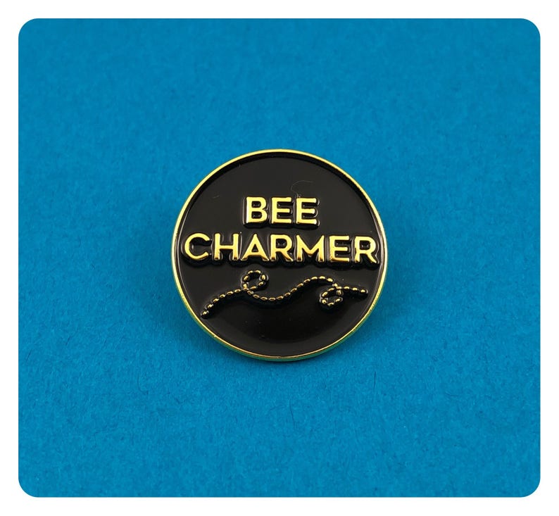 Bee Charmer Fried Green Tomatoes LGBT Enamel Pin image 1