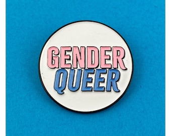 Gender Queer enamel pin