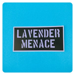 Lavender Menace Vinyl Sticker