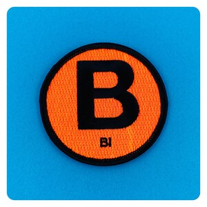 B is for Bi Bisexual identity embroidered iron on Patch