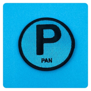 P is for Pansexual identity patch embroidered iron on Patch