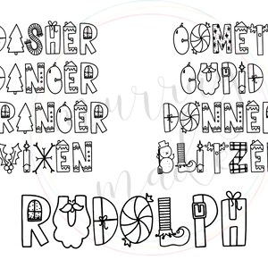 Reindeer Christmas Coloring Sheet Download
