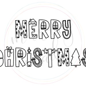 Merry Christmas Coloring Sheet Download