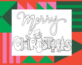 Merry Christmas Coloring Sheet