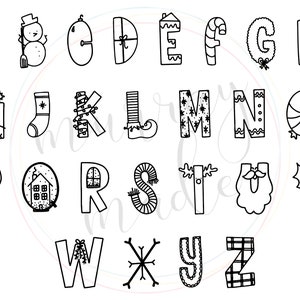 Christmas Alphabet Printable Download
