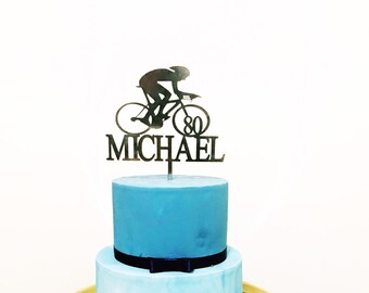 Female Mountain Biker Cake Topper Girls Gift Keepsake LT1281 Birthday Party 
