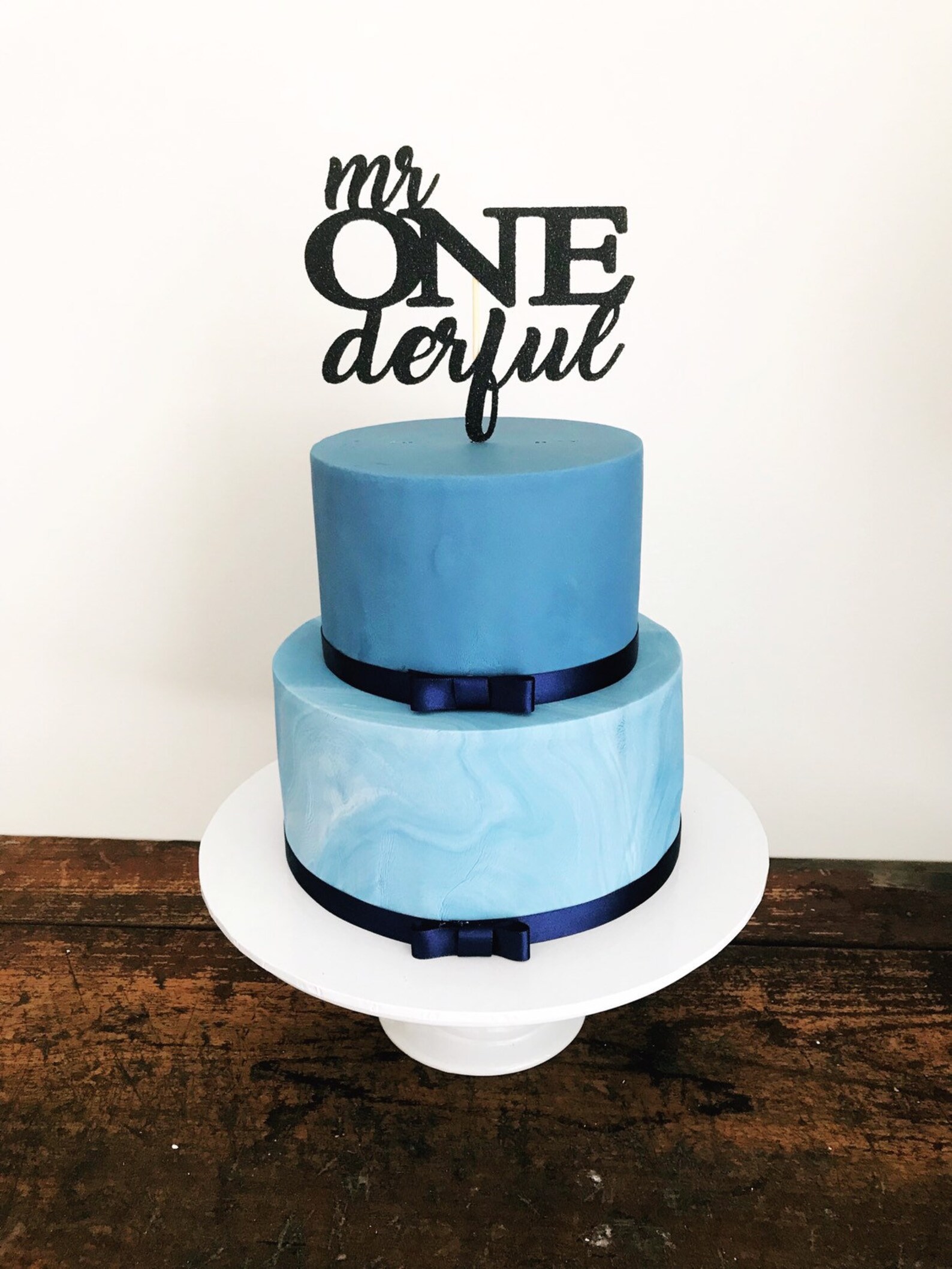 Mr One derful Cake Topper Primer cumpleaños/1er Etsy