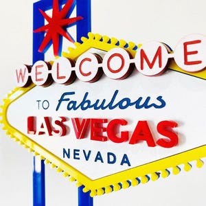 Las Vegas Cake Topper/Gambling Topper/Vegas Cake Topper/Las Vegas Nevada/Custom Vegas Topper/Las Vegas Sign/Las Vegas Wedding/Casino Cake