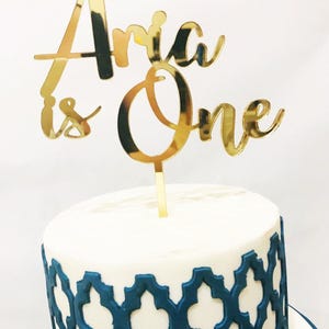 Personalised One Cake topper- First birthday/1st Birthday cake topper/1st Cake Topper/One Topper/First Party Decor/One acrylic cake topper