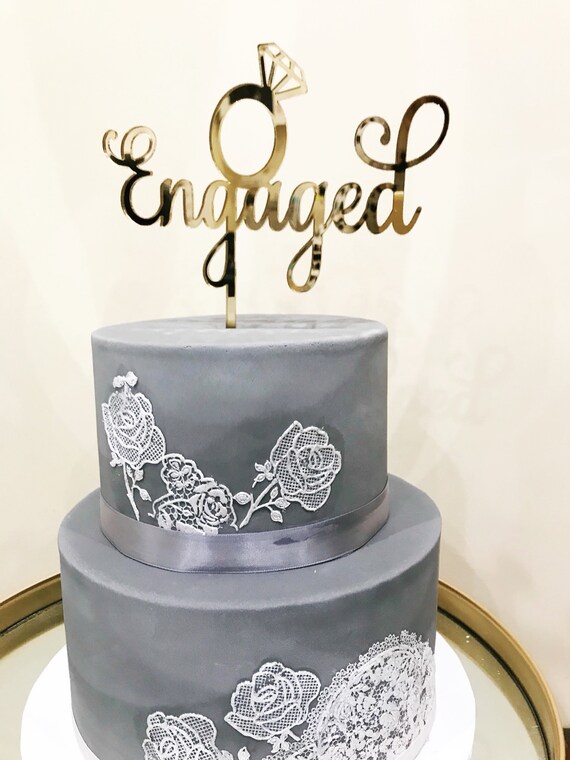 13cm High ACRYLIC WEDDING CAKE TOPPER HAPPILY EVER AFTER cake decorations