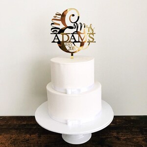 Mr and Mrs Monogram Cake Topper - Monogram Cake Topper/Initials Cake Topper/Monogram Topper/Initials Monogram/Wedding Cake topper/Custom