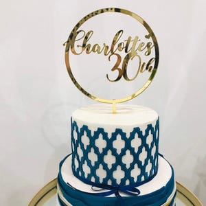 Thirty Acrylic Cake Topper- 30th Birthday/Dirty Thirty/30th Cake Topper/Thirtieth Topper/30th Birthday/Thirty Birthday/Thirty Cake Topper