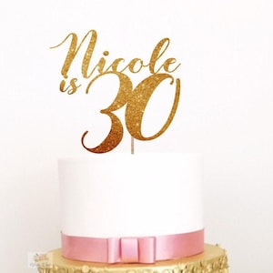Thirty Acrylic Cake Topper- 30th Birthday/Dirty Thirty/30th Cake Topper/Thirtieth Topper/30th Birthday/Thirty Birthday/Thirty Cake Topper