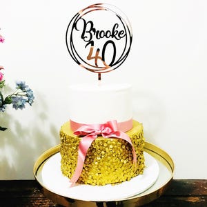Forty Cake Topper- Forty Cake Topper/40th Cake Topper/40 Cake Topper/40 and Fabulous topper/40th Birthday/Forty/Happy 40th Cake topper