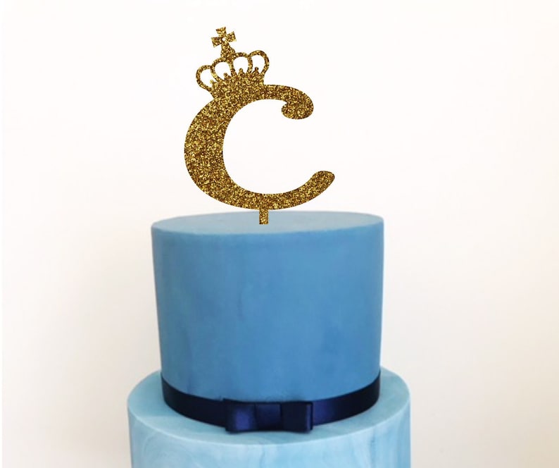 Personalised Crown Acrylic Cake Topper Prince Crown Cake