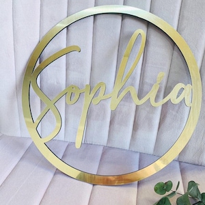 Name Acrylic sign or Wood Plaque/Wood Baby Sign/Acrylic sign/Nursery Decor/Personalised Sign/Baby Name Sign/Wood Name/Nursery Sign/Baby Sign