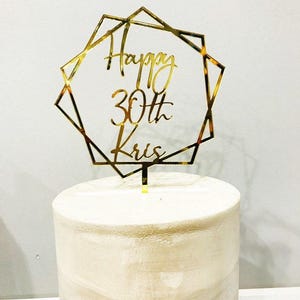 Thirty Acrylic Cake Topper- 30th Birthday/Dirty Thirty/30th Cake Topper/Thirtieth Topper/30th Birthday/Thirty Birthday/Thirty Cake Topper