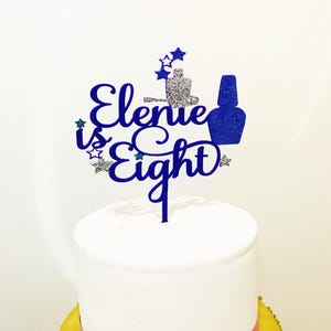 Spa party cake topper/Nail polish cake topper/Nails cake topper/makeup cake topper/spa party/girls day out/make up cake topper/spa treatment