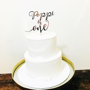 Personalised One Cake topper- First birthday/1st Birthday cake topper/1st Cake Topper/One Topper/First Party Decor/One acrylic cake topper
