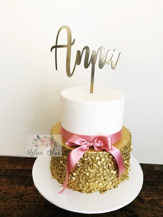 Custom Acrylic Cake Topperpersonalised Cake Toppername Topperpersonalised Toppername Cake Topperbirthday Cake Topperbirthday Topper