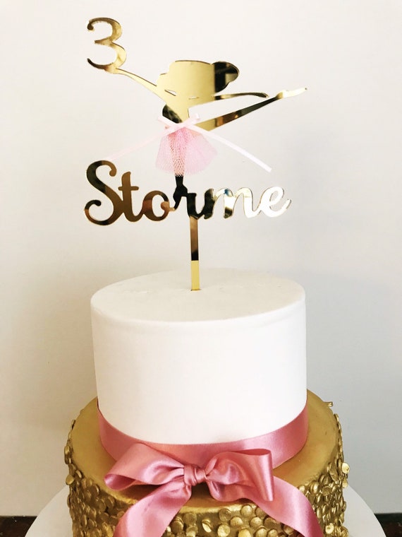 Ballerina Cake Tutu Topper-Ballerina Gold Silver cake topper-Ballerina Tutu theme cake topper-Ballerina Cake Topper-Tutu Cake topper-Tutu