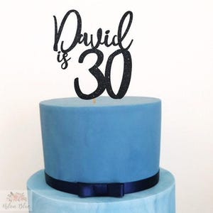 Personalised Thirty Acrylic Cake Topper- 30th Birthday/Dirty Thirty/30th Topper/Thirtieth Topper/30th Birthday/Thirty Birthday/Thirty Topper