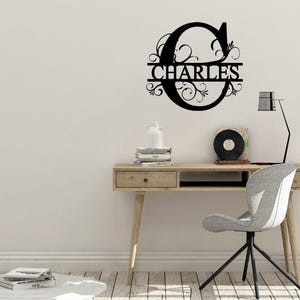 Letrero de monograma/Letrero de acrílico de monograma/Letrero de madera de monograma/Regalo de boda/Regalo de boda/Decoración de boda/Letrero de monograma/Monograma personalizado/Letrero familiar