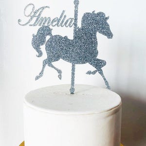 Carousel Horse Cake Topper-Carousel Topper/merry go round topper/carousel decor/Carnival Cake topper/ Horse Carousel Cake Topper/Carnival